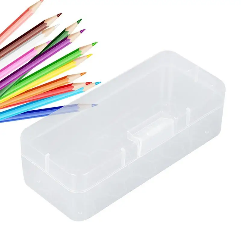 Mini Storage Containers Clear Rectangular Organizer Box With Flap Lid Home Storage For Cosmetics Jewelry And Stationery box