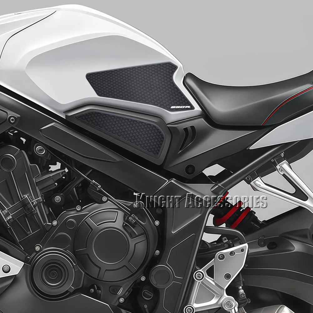 For CB650R CBR650R CB 650R 2019-2026 Fuel Tank Traction Side Pad Motorcycle Rubber Decals Black Gas Knee Grip Protector Sticke