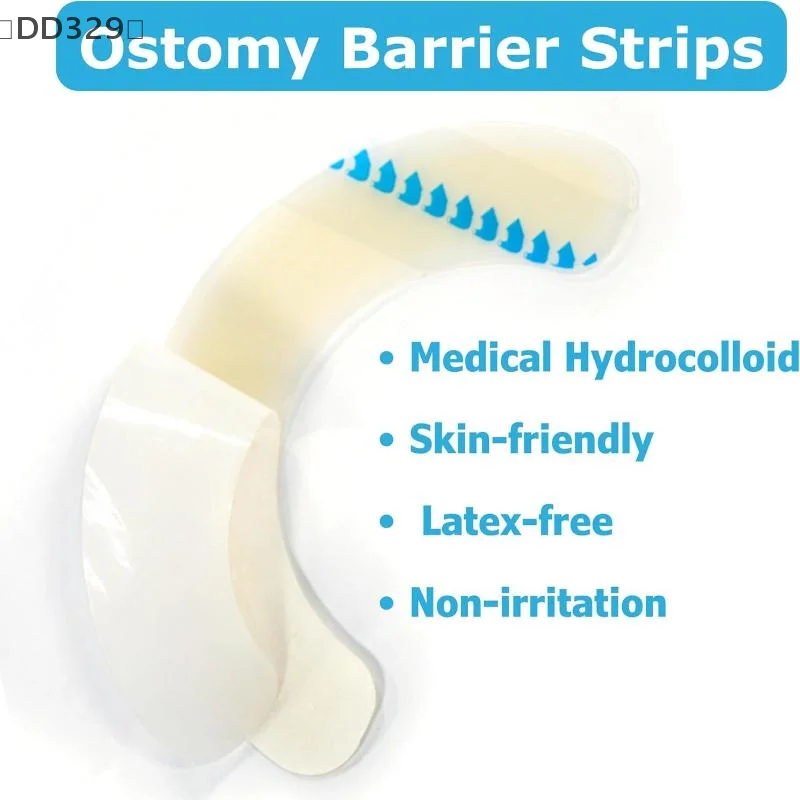 [-DD329] 1/4 قطعة شرائط حاجز الفغرة المرنة الغروانية المائية مقاوم للماء تسرب الجلد لاصق شريط حاجز الفغرة لحقيبة فغر القولون