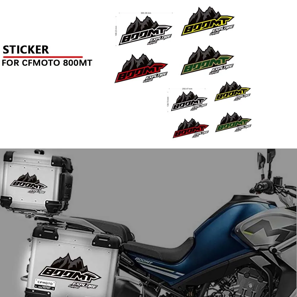 

Touring Explore Edition Trunk Luggage Panniers Aluminium Cases For CFMOTO 800MT Stickers Decals 800 MT 2022 -2024