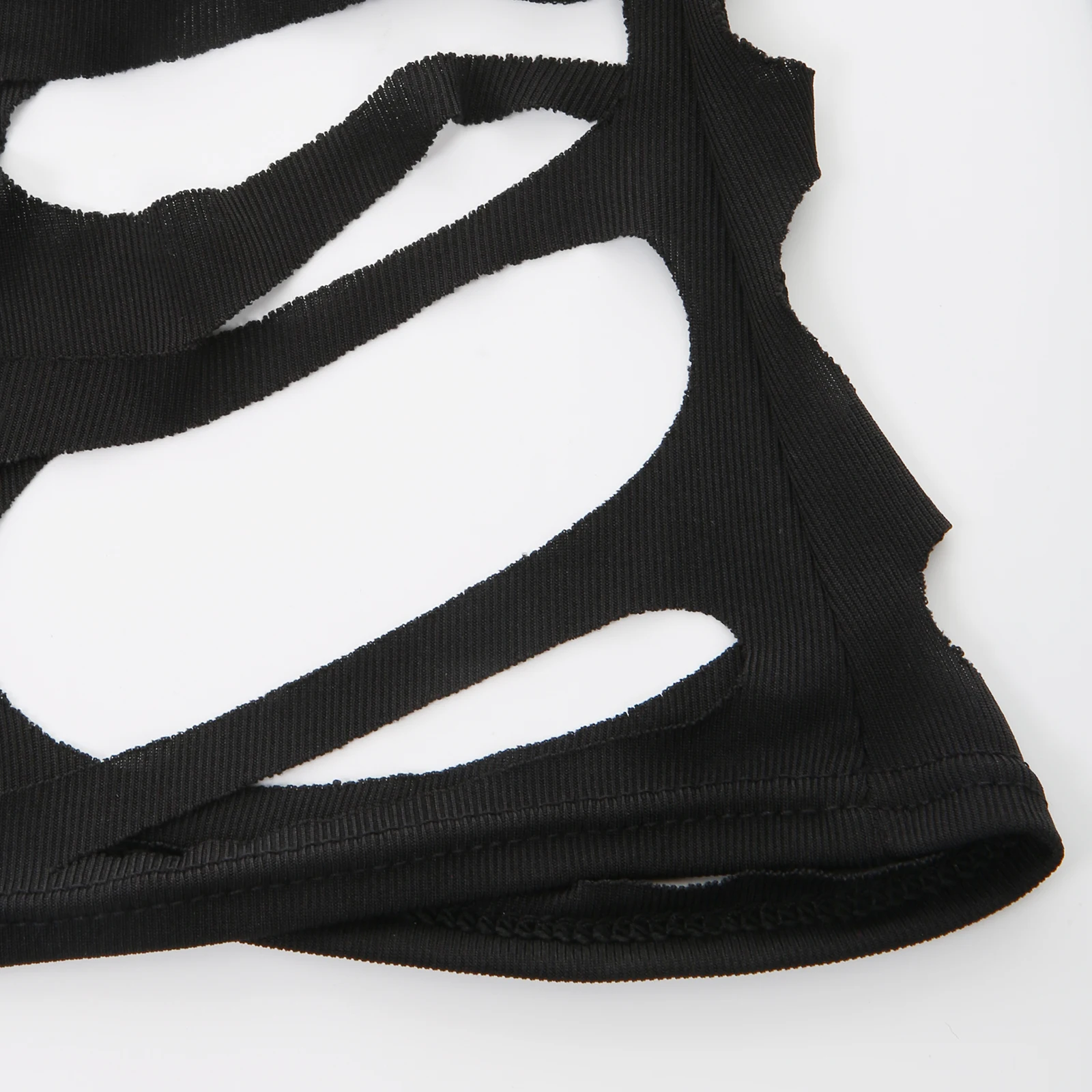 Herren Sommer T-Shirt Langarm-Oberteil mit Halbkragen, Sexy Muskel-Shirt, Figurbetontes T-Shirt mit Seitenschlitz und Rissen, Slim Fit für Herbst – Detail 8