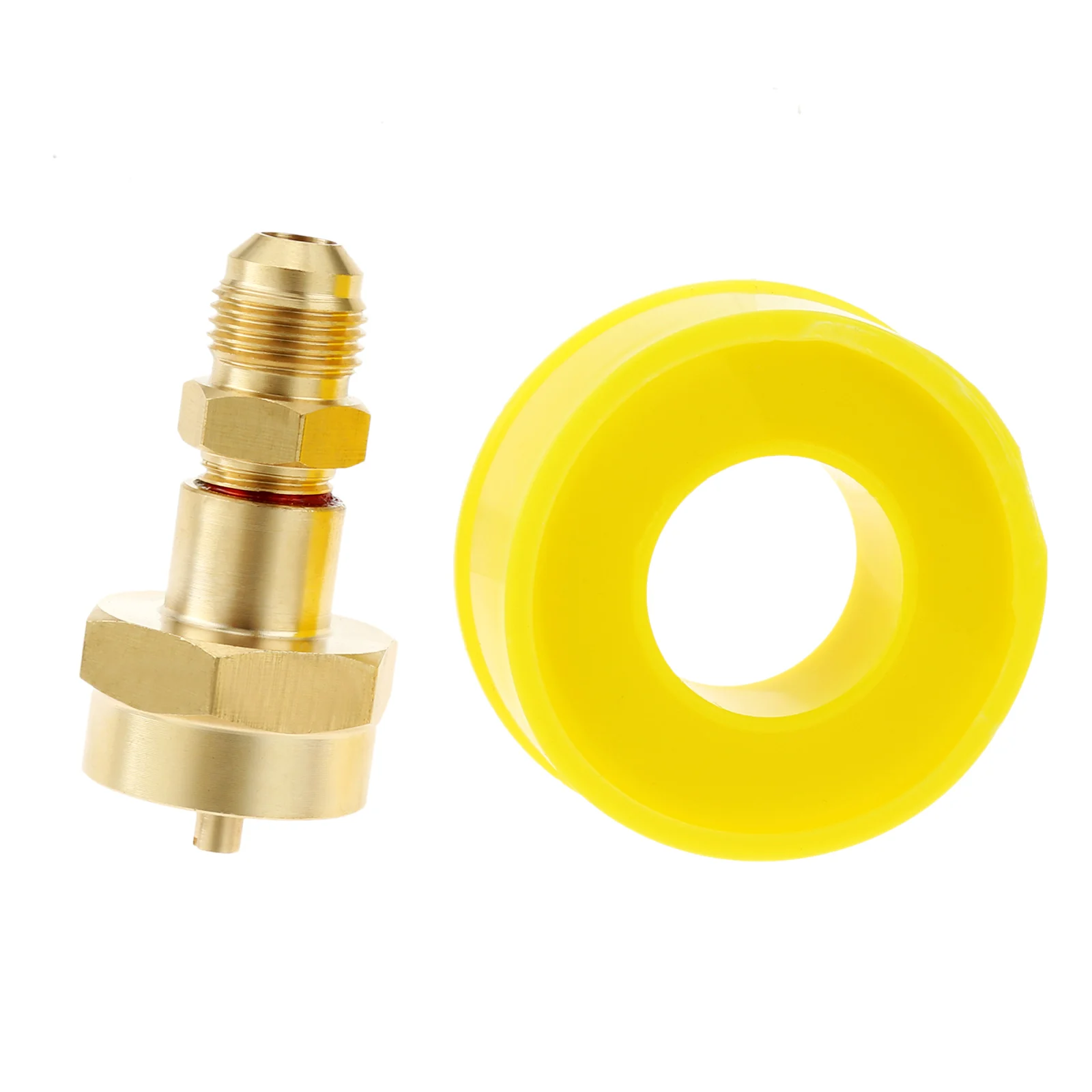 

3/8" Male Flare Thread Hook Up Brass Adapter High Pressure Extension Hose 3/8" Female Flare 1LB Propane Tank for Torch Mapp Gas