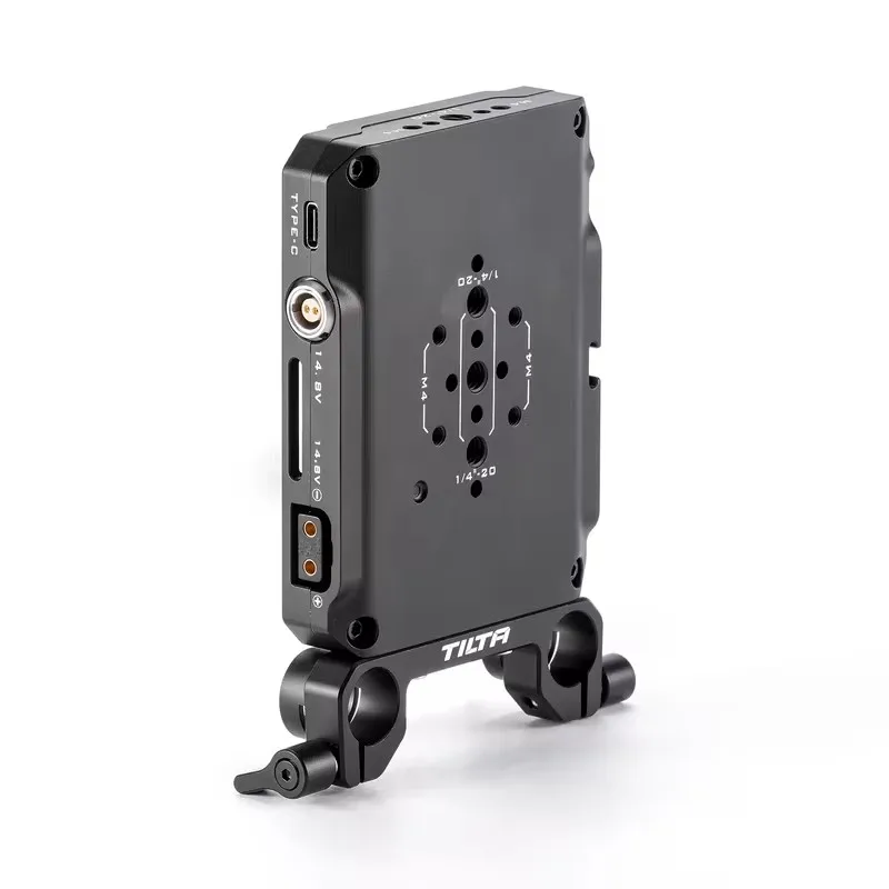 TILTA Mini PD V Mount Battery Plate Black TA-BTP4-V-B with USB-C P-Tap and 2-Pin Lemo