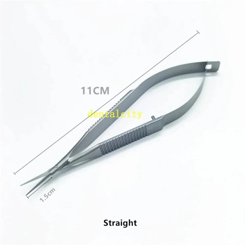 เครื่องมือผ่าตัดจุลศัลยกรรมตา 12.5 ซม. กรรไกรตัดเยื่อเยื่อเยื่อเยื่อเยื่อ ไมโครกรรไกร ไทเทเนียมอัลลอยด์/สแตนเลส เครื่องมือผ่าตัดเปลือกตา