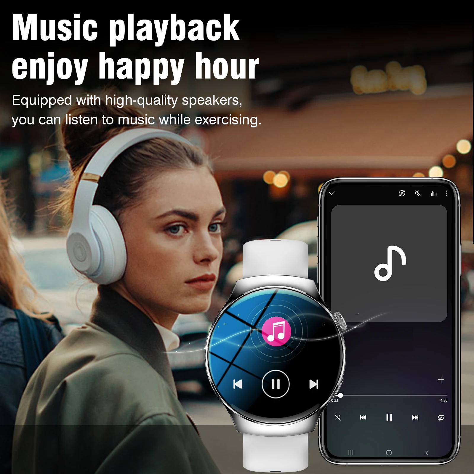 2025 جديد لساعة أندرويد وآي او اس الذكية للرجال شاشة AMOLED نظام تحديد المواقع مسار الحركة مكالمات بلوتوث ساعة ذكية