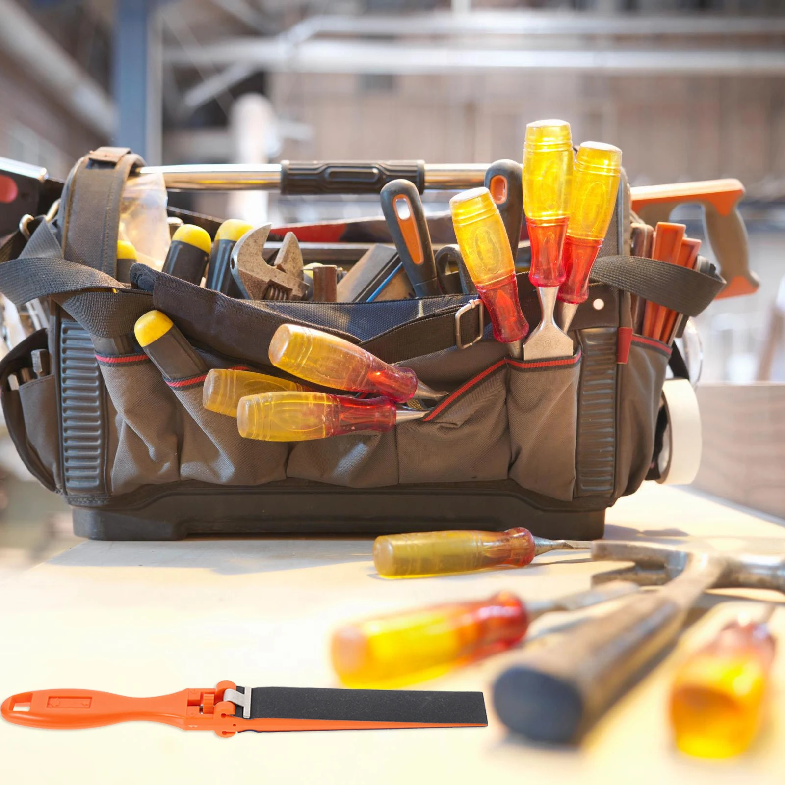 

1pc Plastic Sandpaper Holder 27Mm Adjustable Manual Grinding Polishing Tool For Rust Burrs Oxide Removal Sandpaper Clip