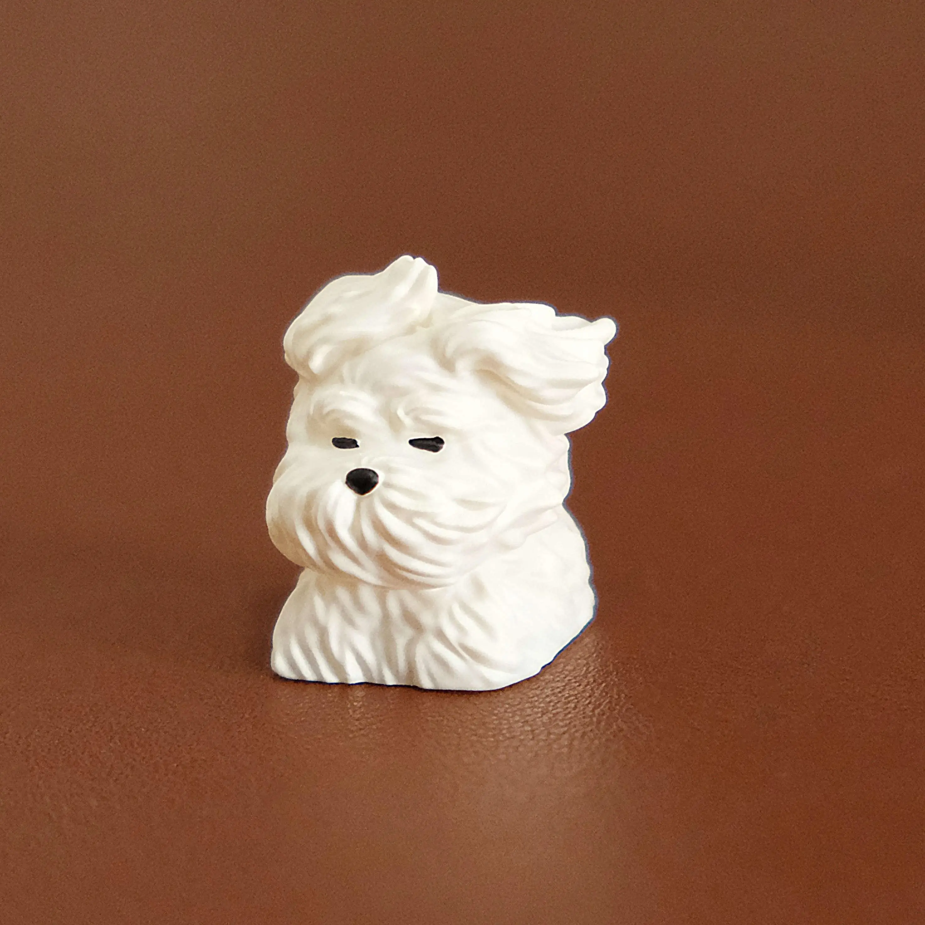 1Pc Scribbled Puppy Keycap Puppy Single Resin White Gray Coffee Color Cute Esc Keycap