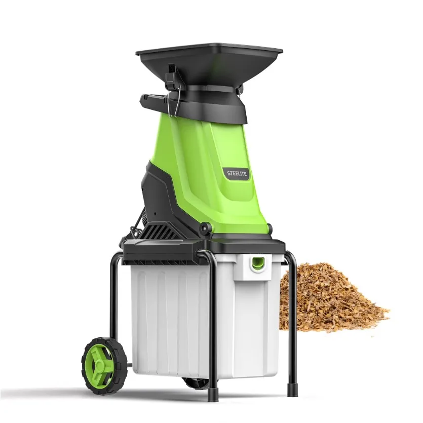 

Deli Heavy-Duty 15-Amp Wood Chipper Shredder, 120V with 50L Bin & 1.75" Cutting Capacity