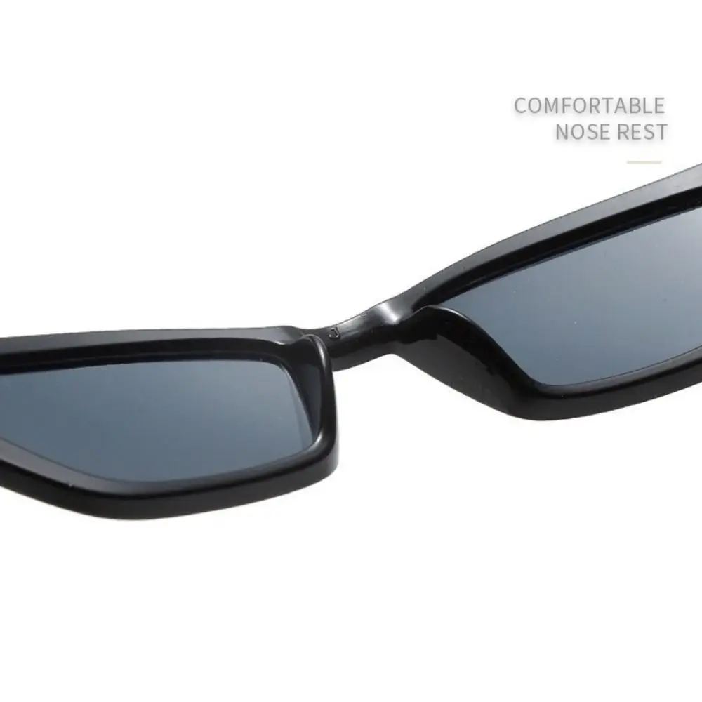Fashion PC Cat Eye Sunglasses UV400 Block Glare Driving Sun Glasses Clear View Small Frame Shades Driving