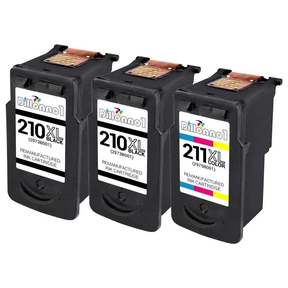 3PACK For Canon PG-210 XL CL-211 XL Cartridges For PIXMA MX410 MX420 iP MP MX