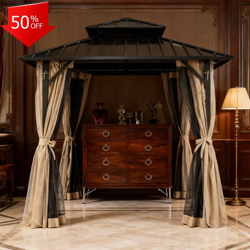 

Big Tent 3 × 6 Frame Closed Gazebo Outdoors With Side Walls Garaz Large Ceremony Tent for Business Folding Shading Bed Canopy