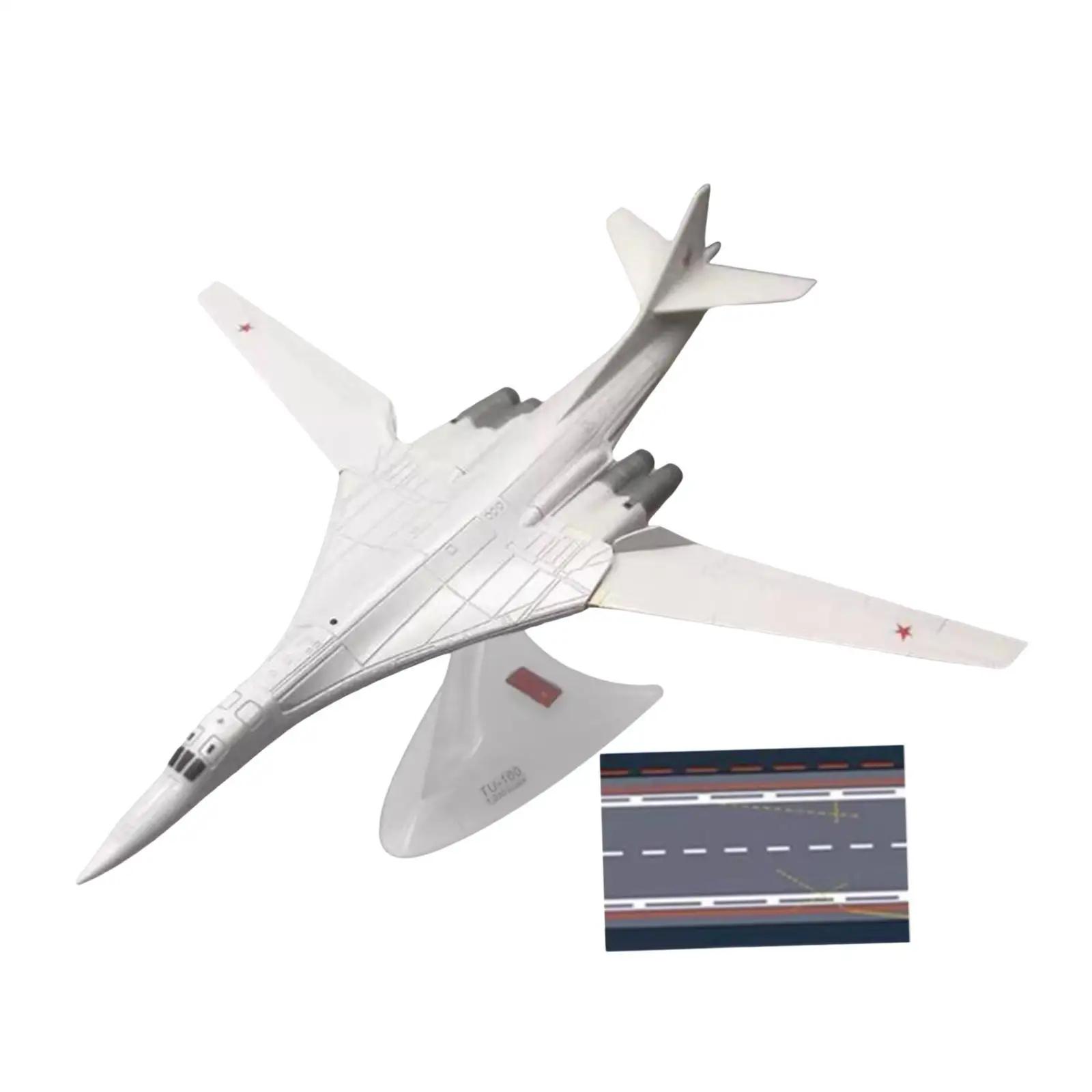 

1:200 TU-160 Long Range Bomber Plane Model Professional Sturdy Multifunctional Tabletop Decoration Lifelike Aviation Souvenir
