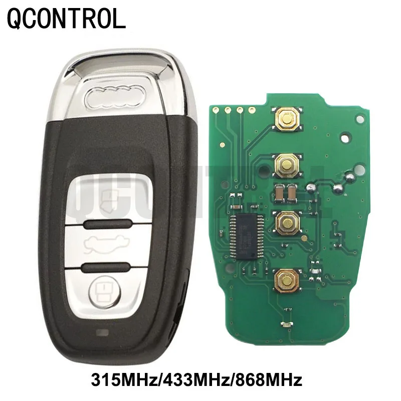 

QCONTROL Car Remote Smart Key 315/433/868MHz for Audi A4/S4/A5/S5/Q5 2007 2008 2009 2010 2011 2012 2013 2014 2015 2016