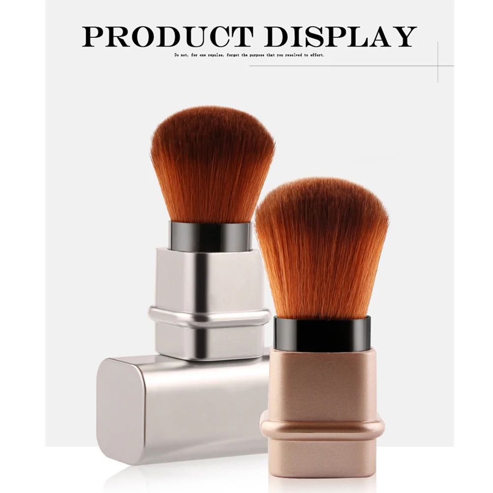 أداة مكياج كريم الأساس القبة القابلة للسحب لفرشاة البودرة لتغطية كاملة لمستحضرات التجميل الاحترافية والجمال