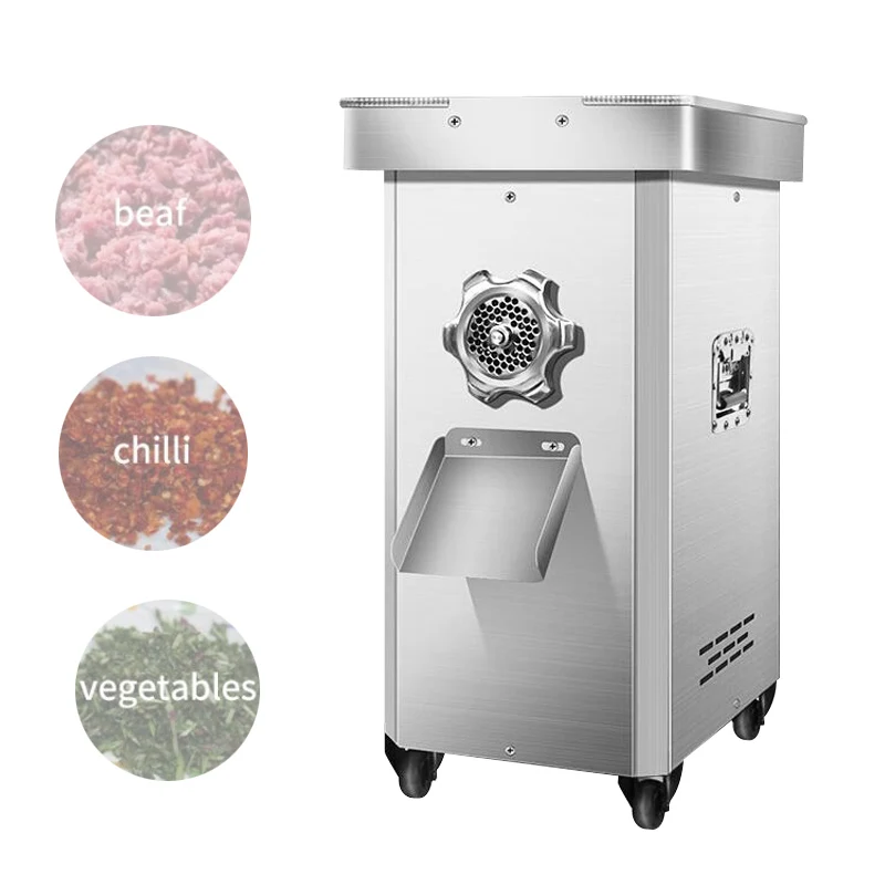 Мясорубка из нержавеющей стали Коммерческая мощная многофункциональная мясорубка