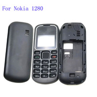 New Full Housing Cover Case+Enlish Keypad Keypad For Nokia 1280 housing battery door