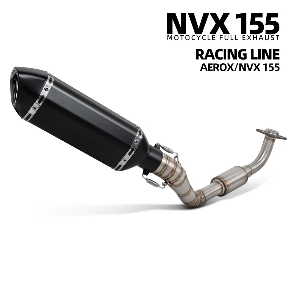

NVX155 Exhaust System For Yamaha AEROX155 NVX AEROX 2016-2026 Motorcycle Escape Manifold 370MM Muffler with DB Killer