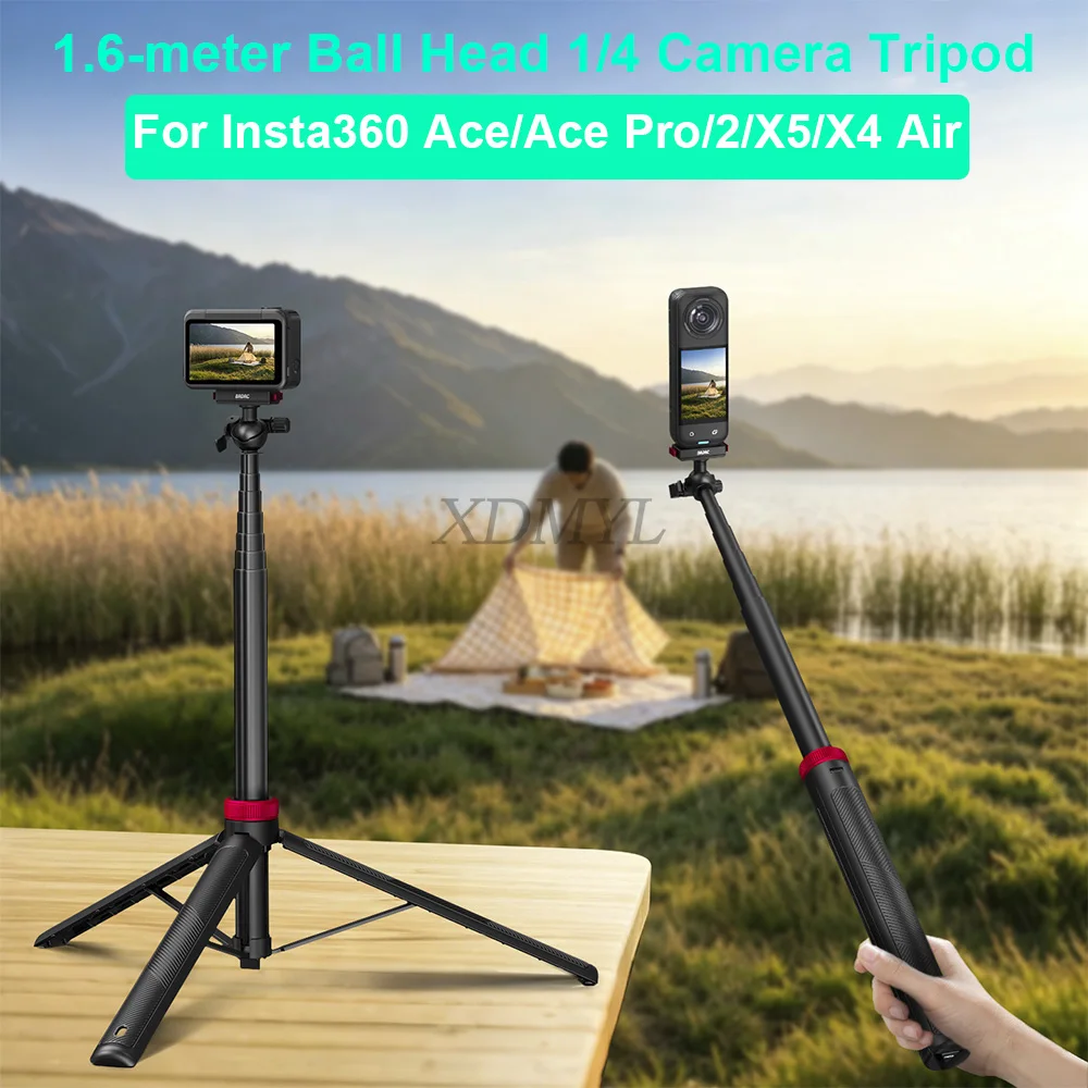 Selfie Stick Tripod - Adattatore Magnetico per Fotocamera, Asta Selfie,