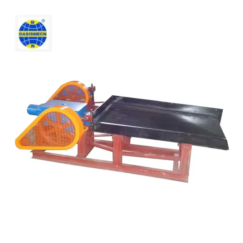 i Oasis Laboratory Gold Ore Gravity Shaking Table Automatic Small Size Mining Machine with Engine