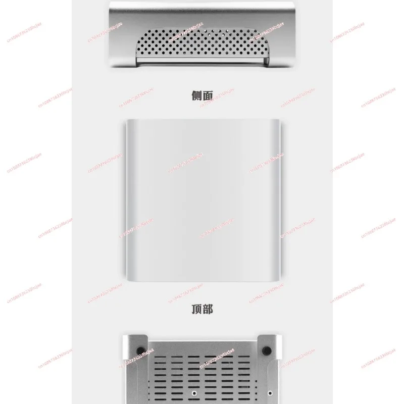 

all aluminum mini ITX chassis DC-ATX power supply DIY desktop ultra-thin horizontal nuclear display small chassis