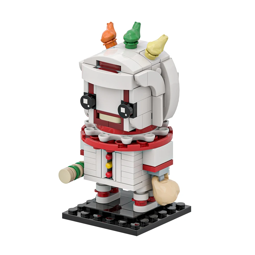 Moc americano horror story twisty figura de ação blocos de construção modelo brickheadzs tijolos diy brinquedo montado para crianças presente
