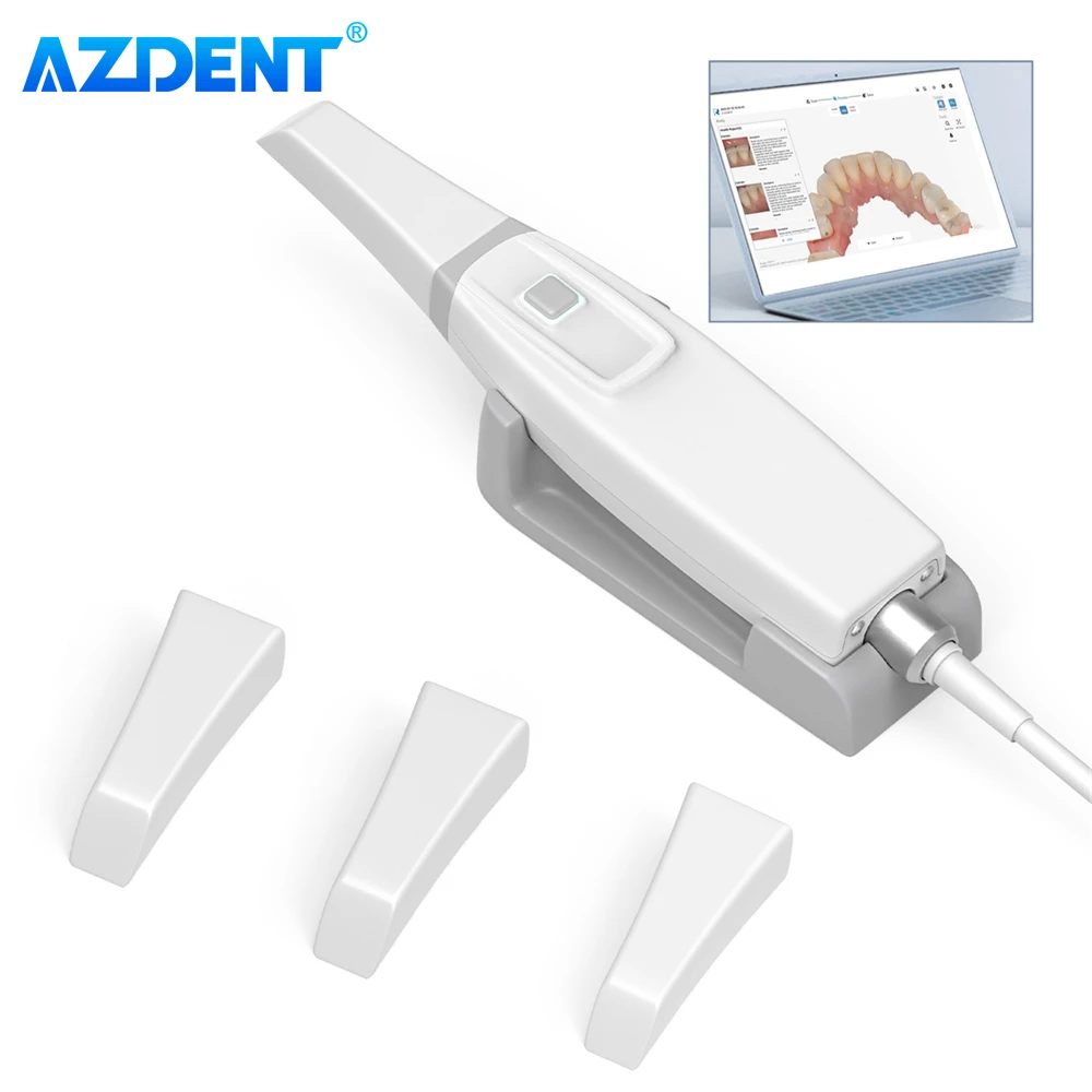 Dental Intraoral 3D Scanner AZDENT Digital 3D Version Colored Scanning Free Software CAD CMD Orthodontic Imaging Restoration