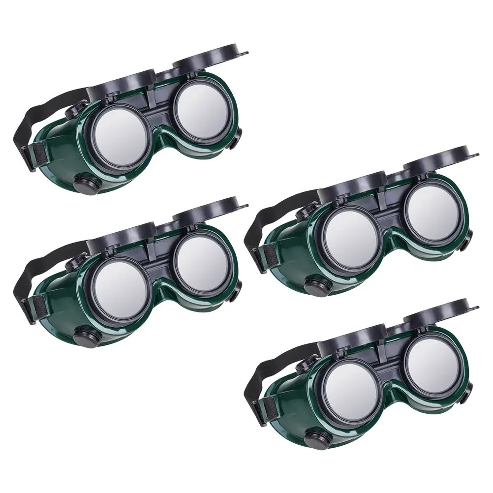 

4Pcs Welding Goggles Protective Flip-Up Safety Glasses for Welding Welder Eye Shield Radiation Splash Welder Goggle