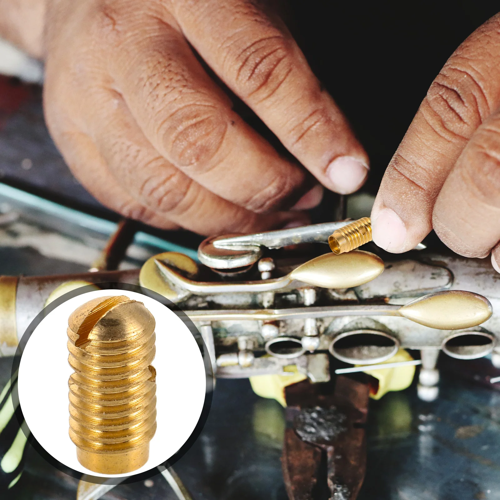 

6 Pcs Saxophone Adjustment Screws Neck Interface Repair Tool Alto Cork Replacement Kit