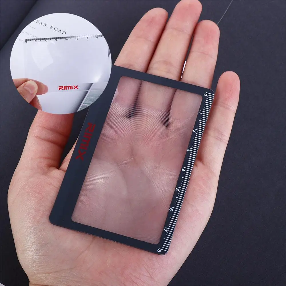 Optical Glasses Lens For The Elderly 3X  Fresnel Lens Hd Reading Mirror Card Magnifying Glass Outdoor Fire Magnifying Glass