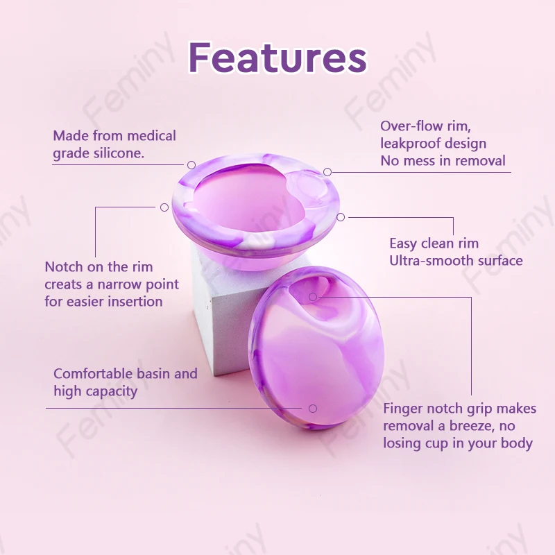 Medical Silicone Menstrual Disco Period Disc Menstrual Collector Silicone Cup Feminine Care Tampon Health Beauty Menstrual Cup