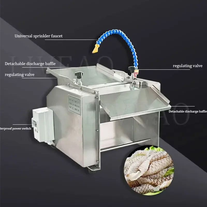 

Stainless Steel Skin Peeling Shrimp Exporter Squid Fish Skinner Machine