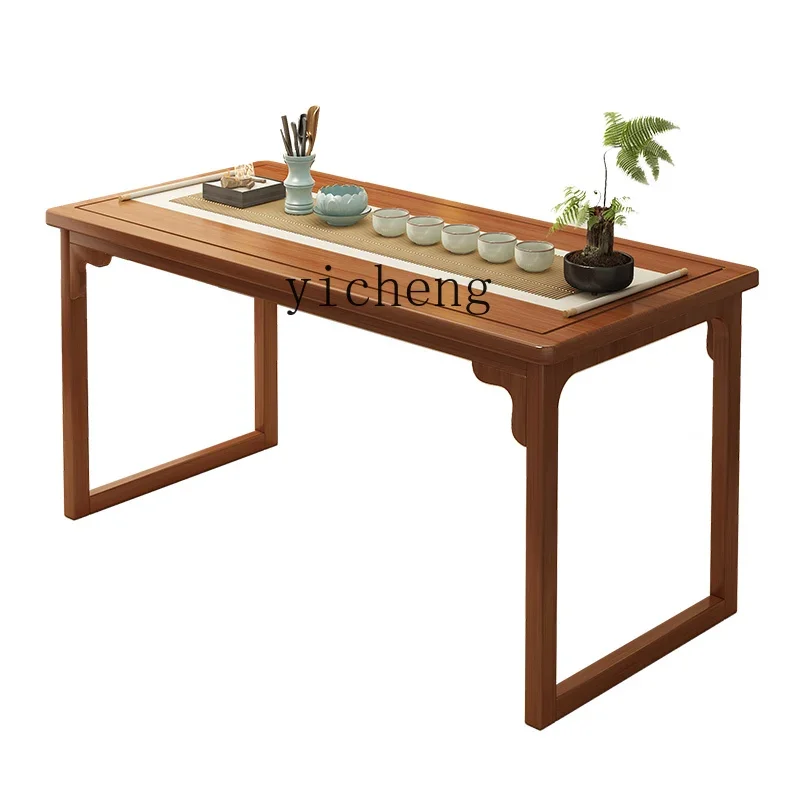 new Chinese style non-solid wood tea table chair household living room zen tea room table decor