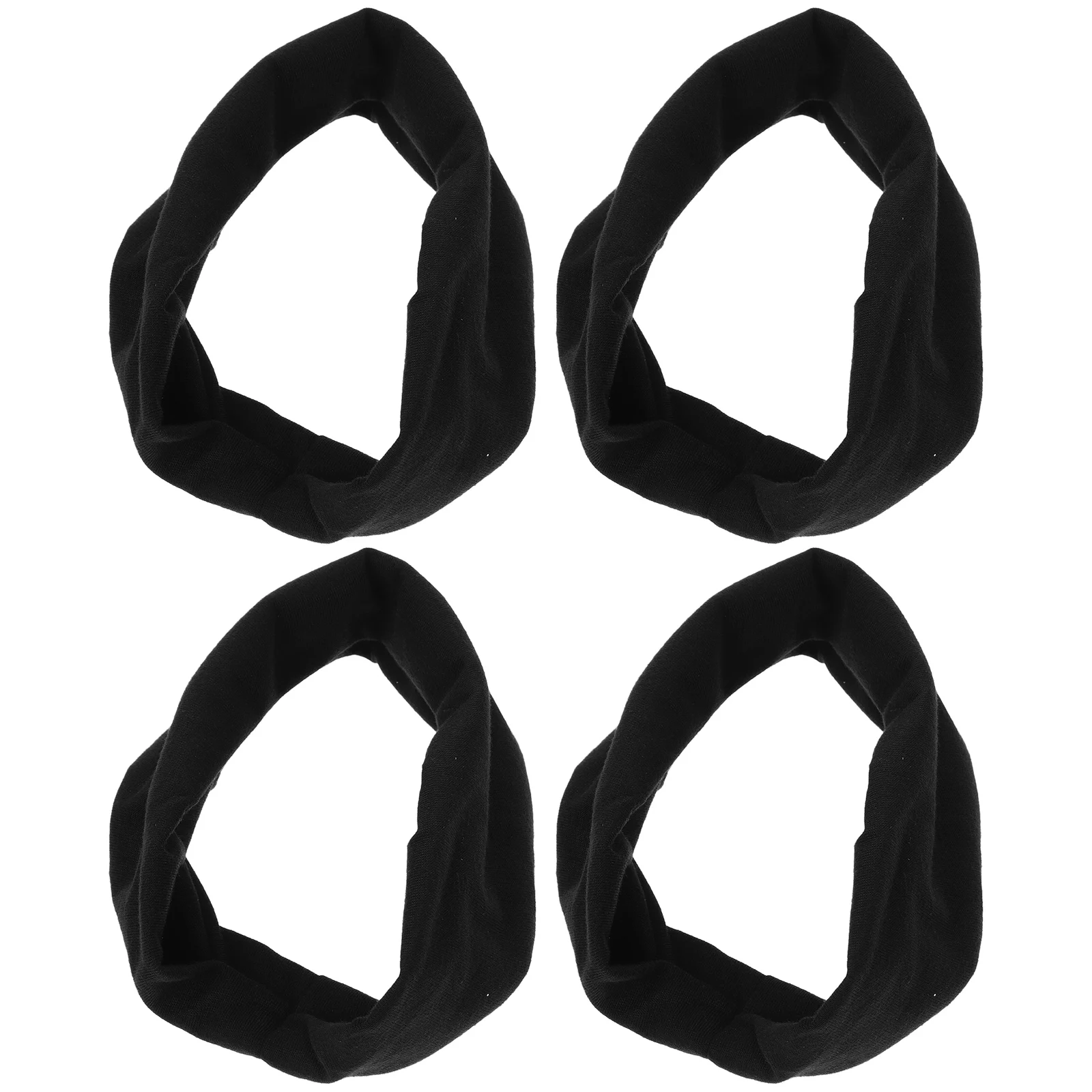 

4Pcs Fitness Sweatb Headb s Kids Football Youth Soccer Volleyball Running Polyester Fiber Adjustable Elastic