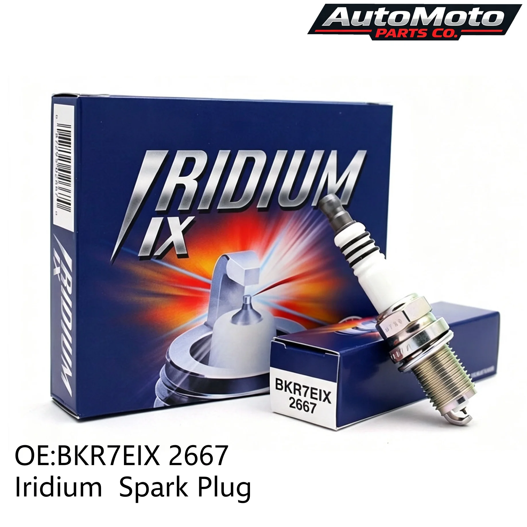 Iridium Spark Plugs Ultra Thin Electrode Fast Ignition Fuel Saving Car Ignition Spare Parts 4PCS BKR7EIX 2667