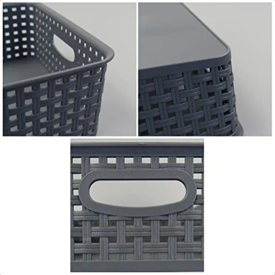 Vassoio portaoggetti in plastica da 4 pezzi Vassoio portaoggetti in carta per ufficio