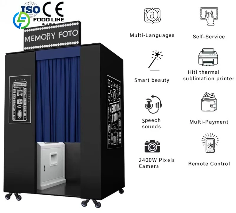 Customized Selfie Printer Magazine Camera 360 Photobooth Photo Booth Vending Machine