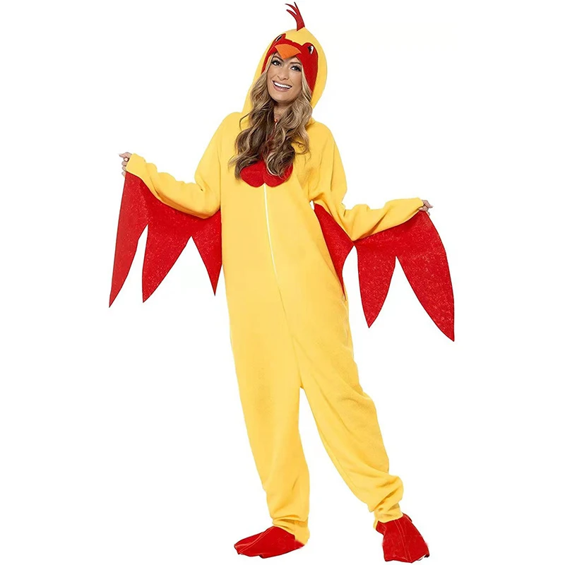 2023 New Halloween Rooster one-piece doll suit Cosplay Rooster hen stage performance suit