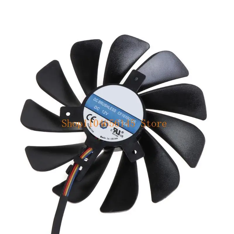 5asd Quiet Graphics Card-Lüfter für Radeon RX 5700 XT 95mm FDC10U12S9-C 4Pin 12V 0.45A VGA Fan Graphics Card Cooling