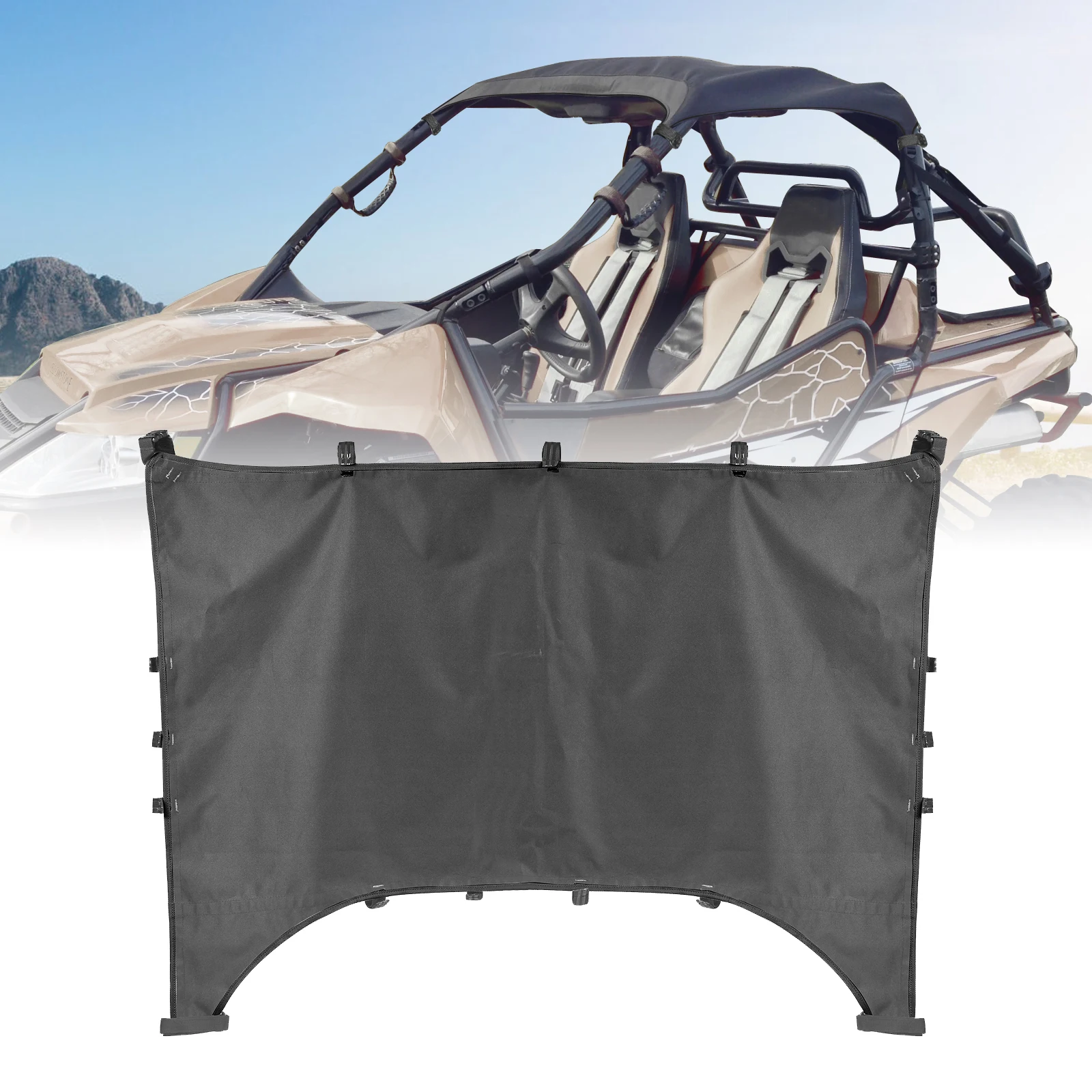 

Maverick X3 Accessories UTV Soft Top Canvas Roof Shade Cover Waterproof Sunshade Fits for Can Am Maverick X3 2017 - 2022 2 Doors