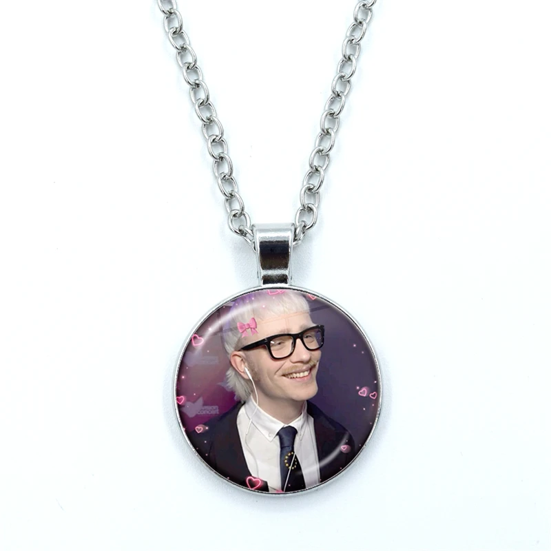 Hot Singer Joost Klein Pendant Creative I Love My Boyfriend Joost Klein Meme Necklace Glass Pendants Jewelry Necklaces