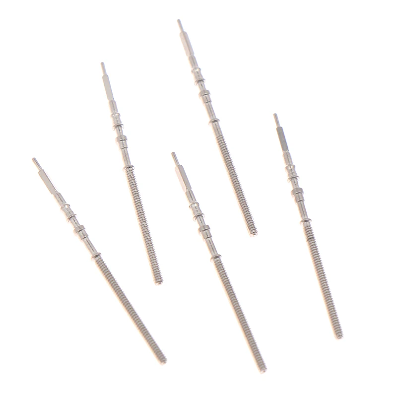 5Pcs Stainless Steel Watch Movement Stem Crown Kit For NH35 NH36 Movement Automatic Mechanical Men's Watch Stem Spare Parts
