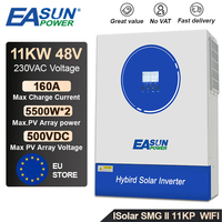 EASUN POWER 11KW Hybrid Solar Inverter 48VDC Inverter Pure Sine Wave 220V Battery Solar Inversor 160A MPPT Controller Converter