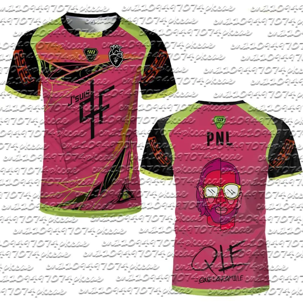 Camiseta de rap francés PNL con estampado 3D, nueva colección de verano 2026, camiseta Y2K a juego para toda la familia, ideal para uso diario y entrenamiento