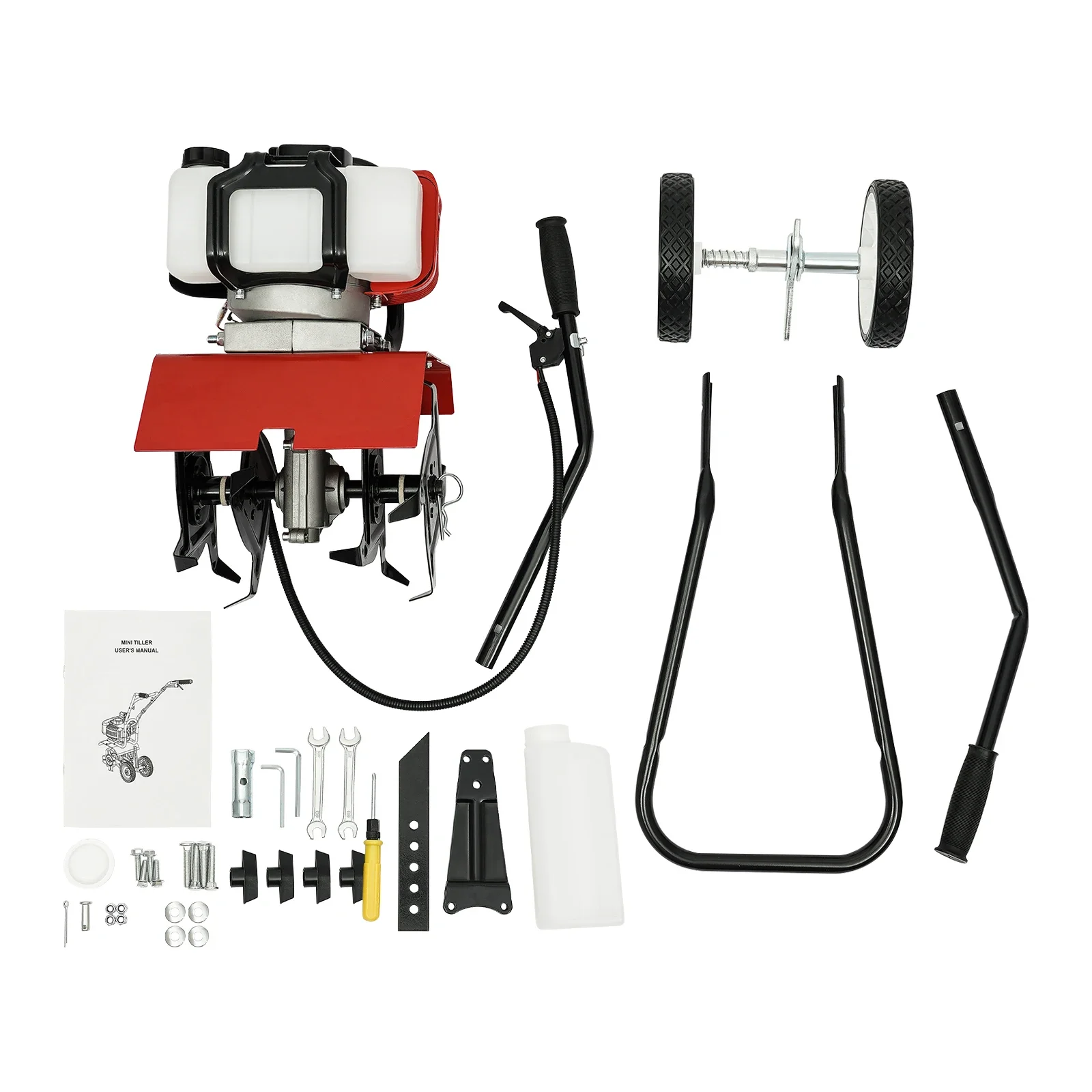 52CC محراث يعمل بالغاز 2-السكتة الدماغية حاردة الحارث اسطوانة واحدة دليل الروتاري الحارث Rototiller البستنة أداة #2