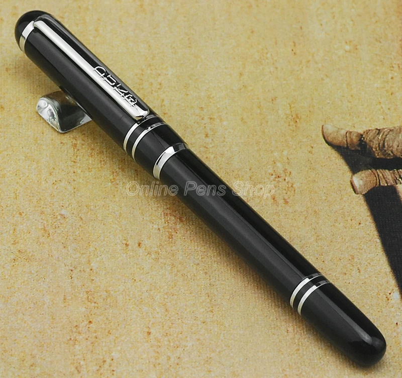 Caneta esferográfica Duke Professional preta e prateada DR220