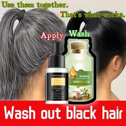 White Hair Treatment Essence Repairs Natural Color Prevents Gray Hair Shampoos  Anti Loss Hair Rgrowth Men Women Care Products