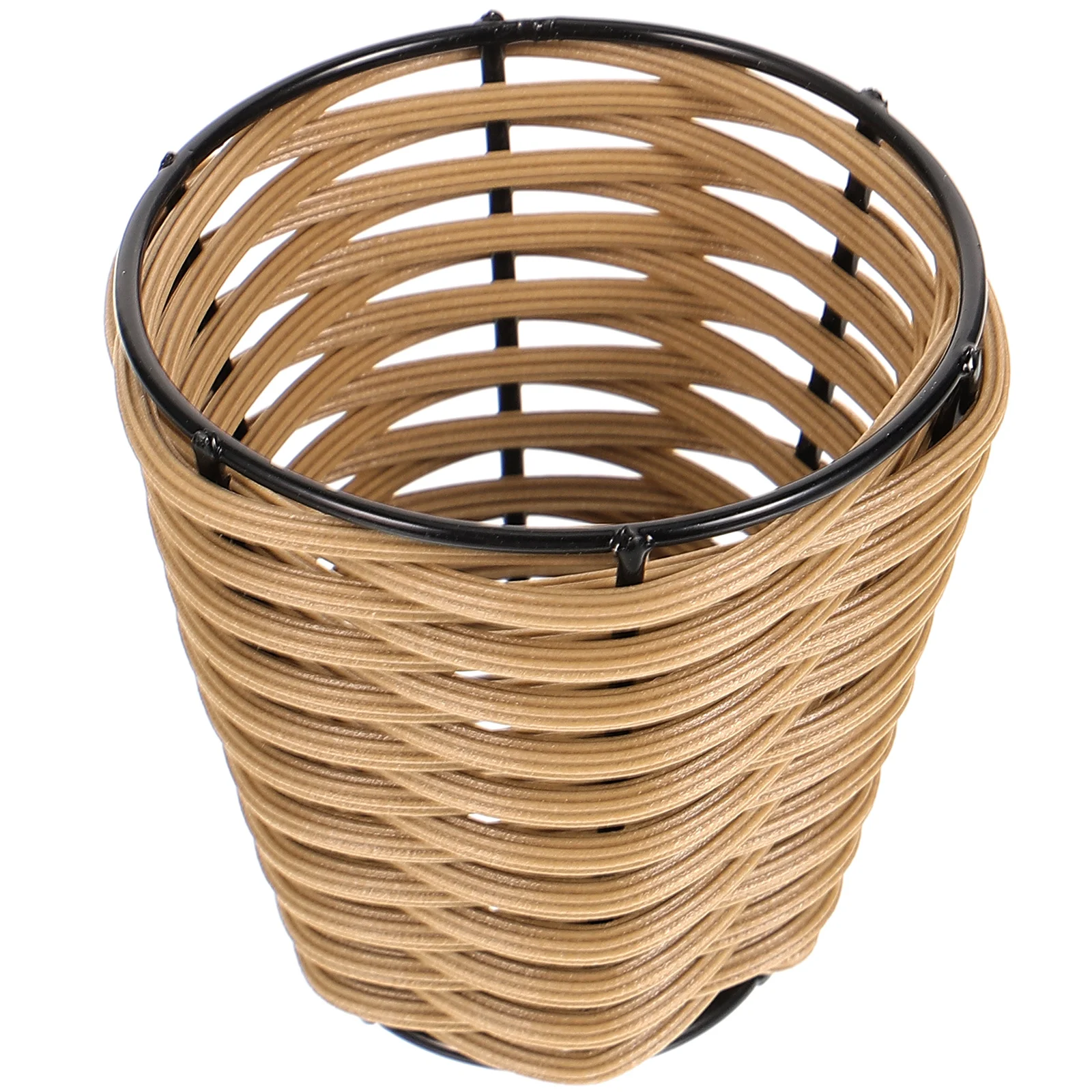 Japanese Rattan Small Lampshade Table Lighting Accessories DIY (brown) Wicker Mini Lampshades LED Cover Decorative