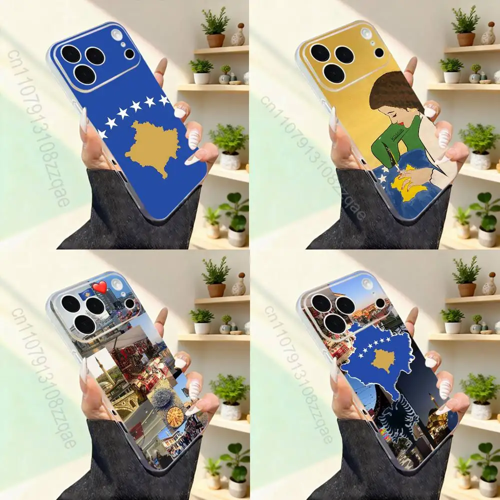 

Kosovo Flag Map Phone Case For iPhone 17,16,15,14,13,12,11,Pro,Max,Plus,Mini,SE4,E For Magsafe Wireless