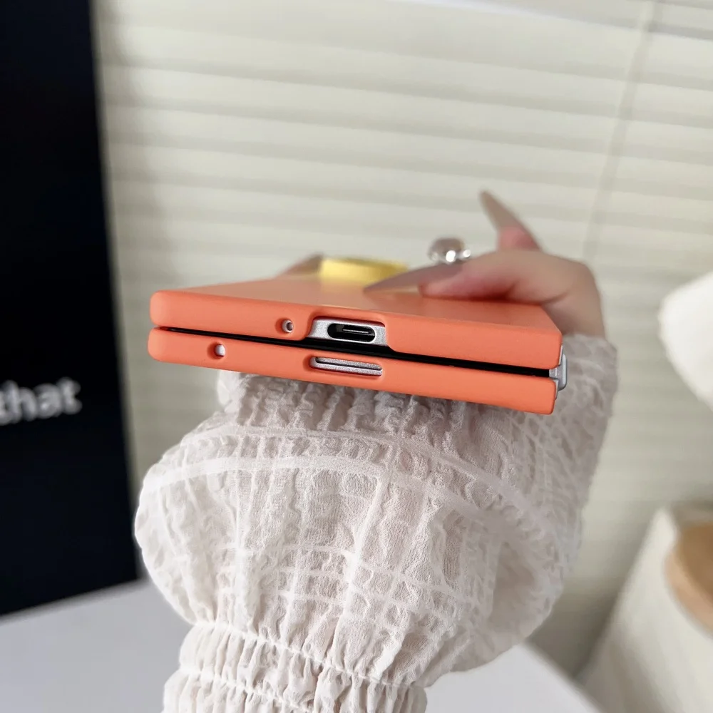 ไล่โทนสีที่มีสีสันอัลตร้าบางฮาร์ดพีซีกรณีสําหรับS Amsung G Alaxy Z Fold7 6 5 4 3 5กรัมกันกระแทกฝาครอบป้องกันสําหรับZFold 7 6 5