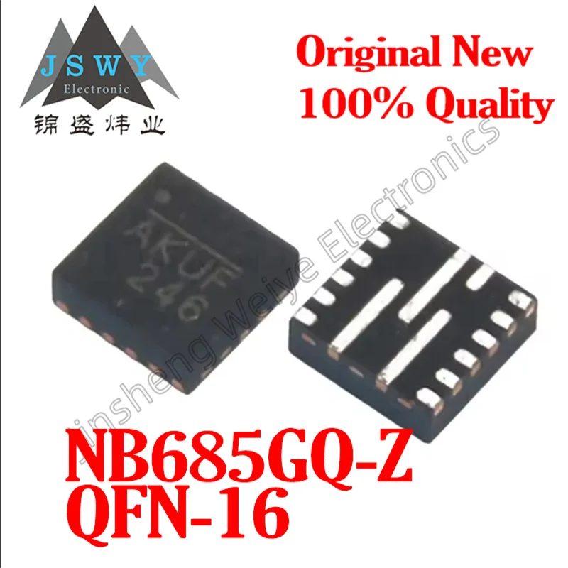 

(5/20 pieces) NB685GQ-Z AKUF QFN16 Power Management Chip Brand New Original Stock Electronics